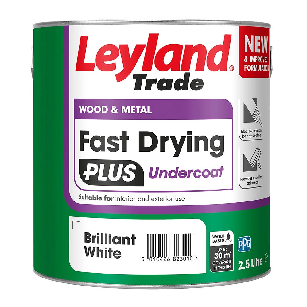 Leyland Trade Fast Drying Plus Undercoat Brilliant White