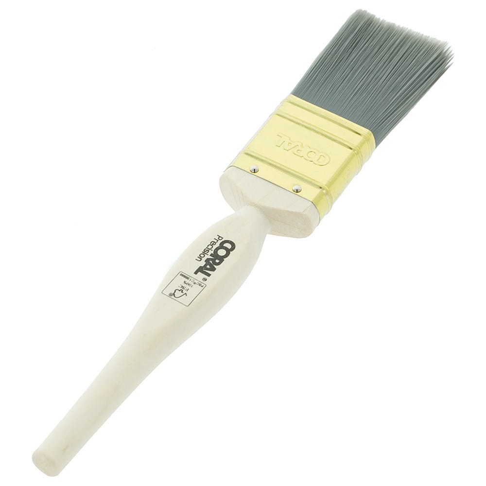 Coral Precision 1.5'' Paint Brush with Platinum Easy Clean Filaments