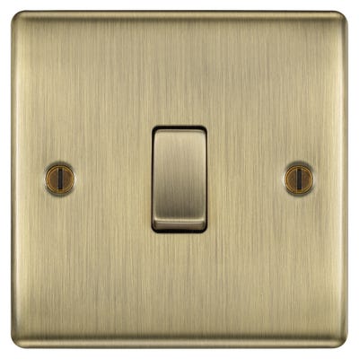 BG 20A 16AX Intermediate Light Switch Antique Brass NAB13-01