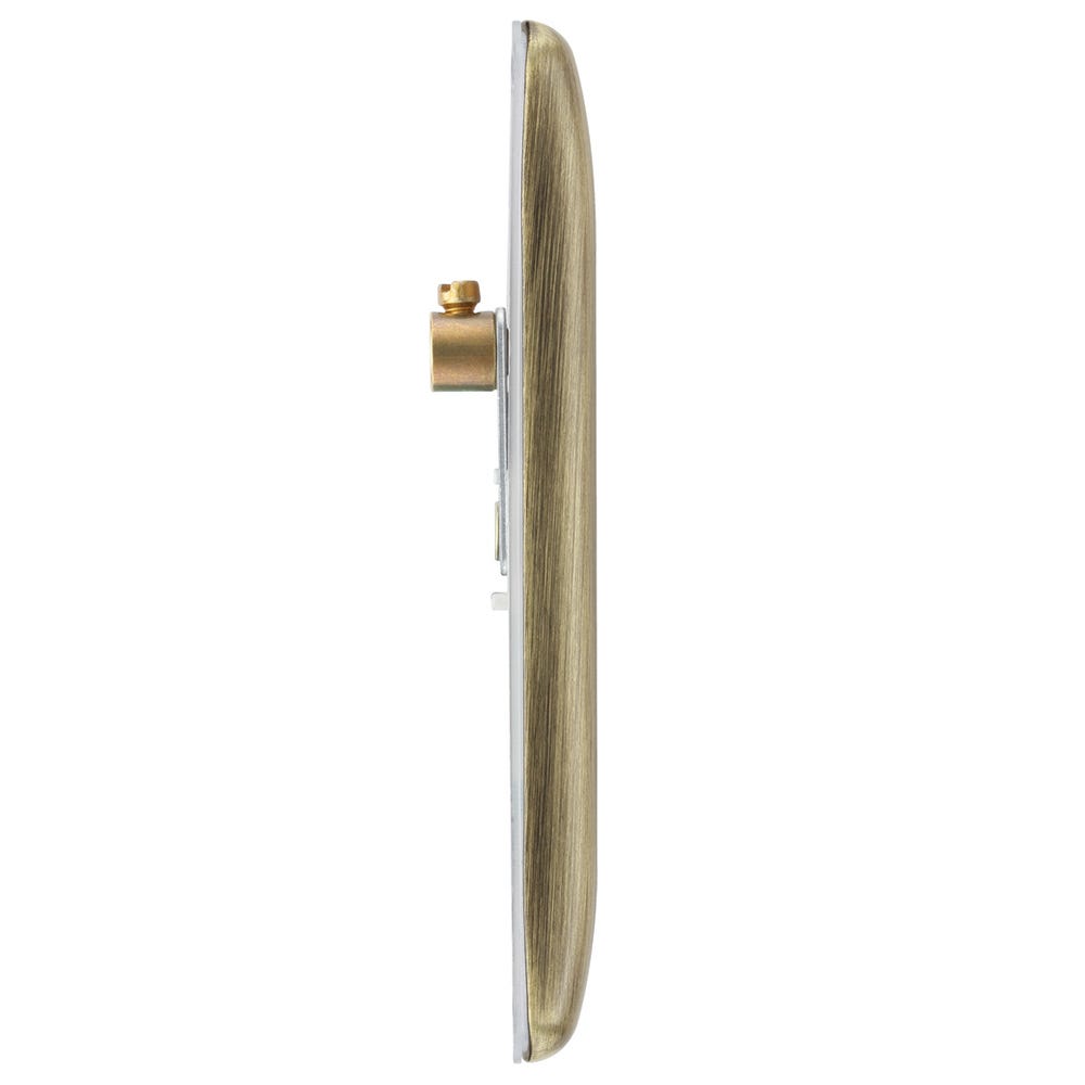 Polished Brass Blank Wall Plate - 1 Gang Solid Brass Cover Plate 4.5" X 2.75"