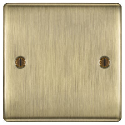 BG 1 Gang Blanking Plate Antique Brass NAB94-01
