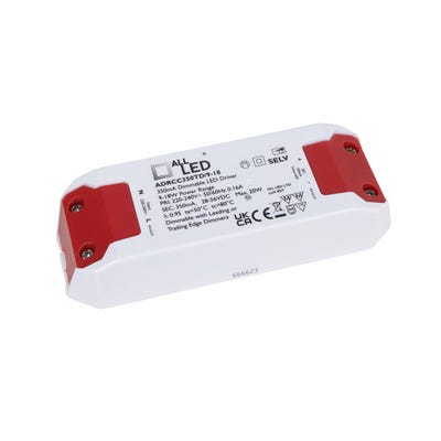 All LED 9-18W Dimmable IP20 350mA Constant Current LED Driver