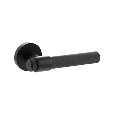 Status Carolina Lever On Round Rose Matt Black