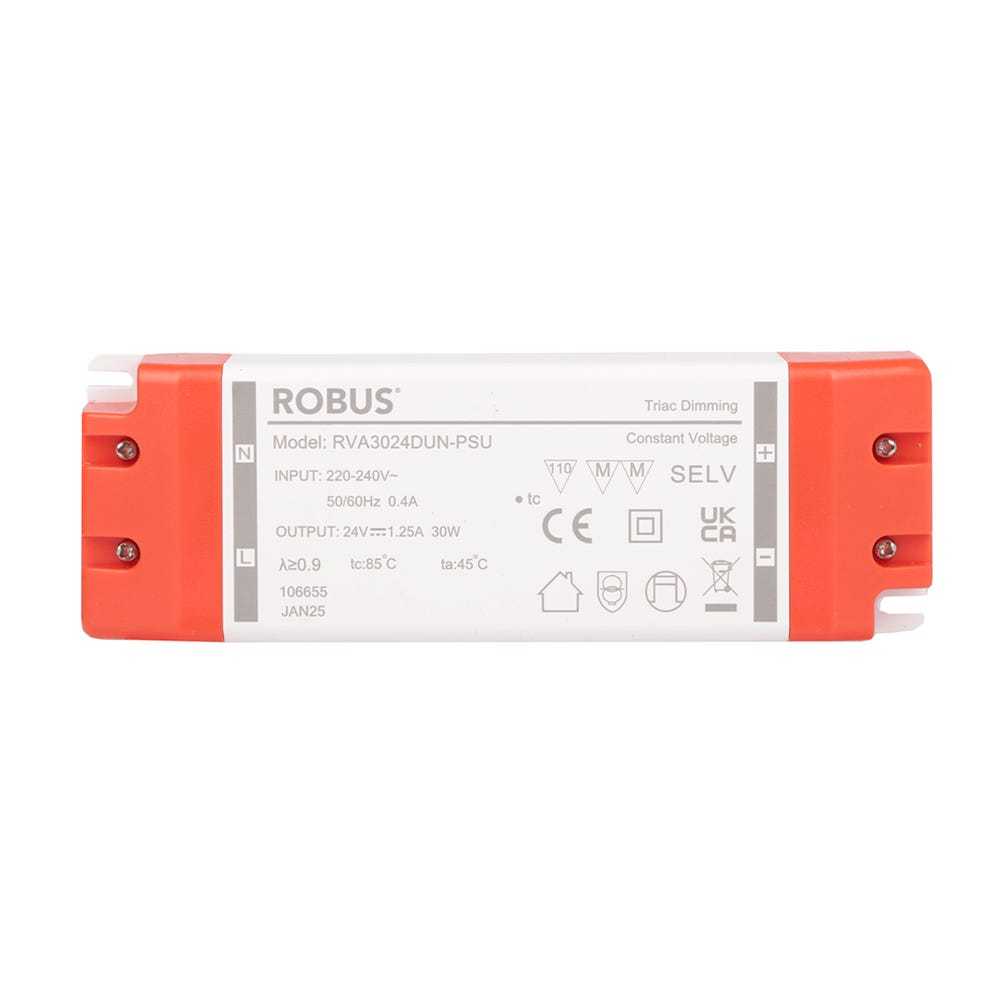 ROBUS VEGAS 30W 24V IP20 Driver Triac Dimmable