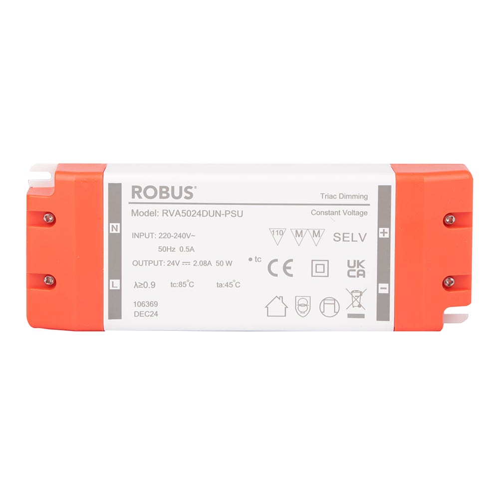 ROBUS VEGAS 50W 24V IP20 Driver Triac Dimmable