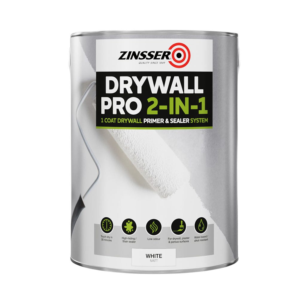 Zinsser Drywall Pro 2 in 1 Matt White 5L