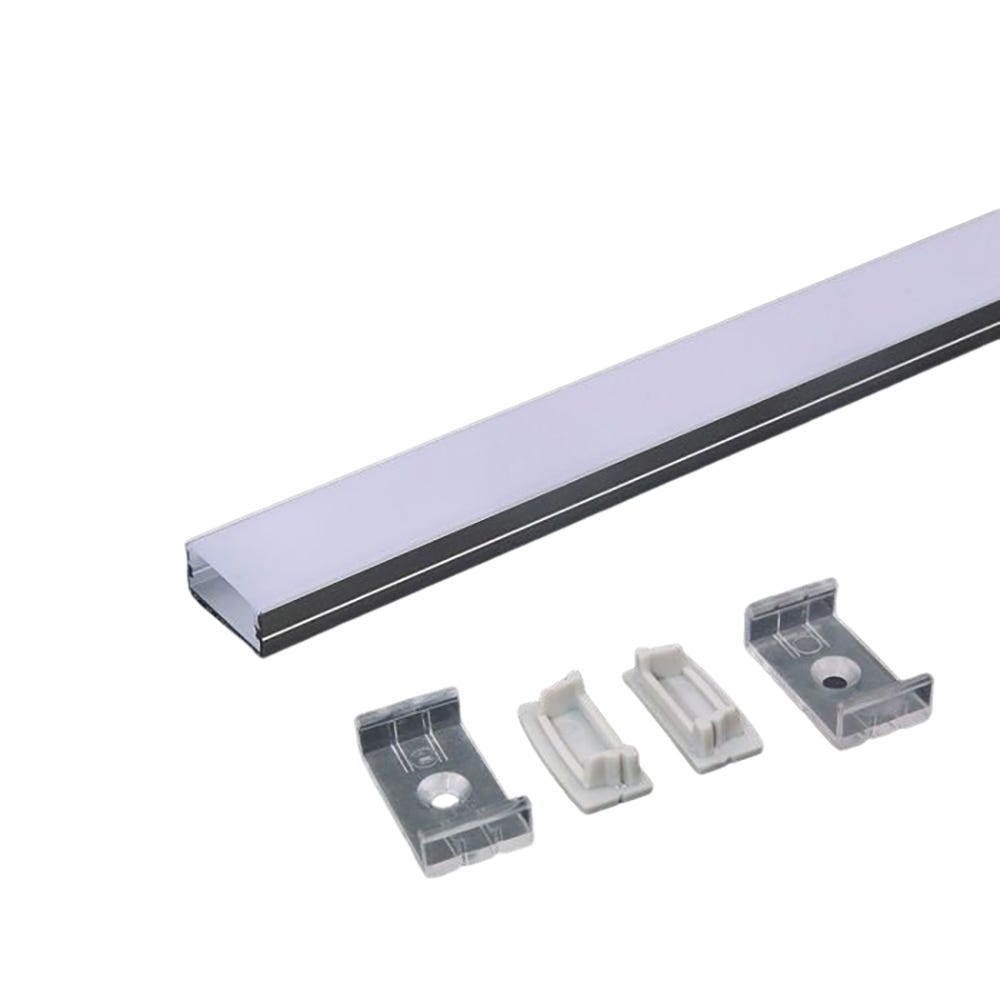 V-Tac LED Strip Aluminum Surface Mounting Kit with Diffuser 2000mm