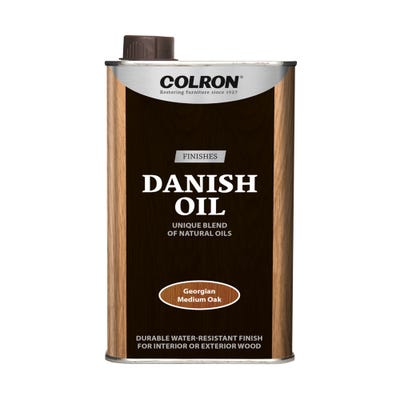 Colron Refined Danish Oil Georgian Medium Oak 500ml