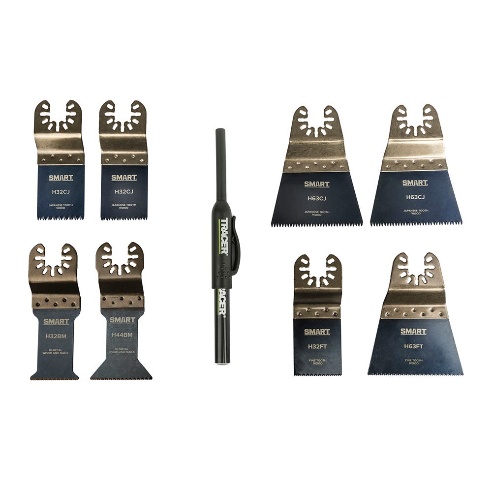 Smart 8 Piece Blade Set H8MAK & Free Tracer Marker Pen