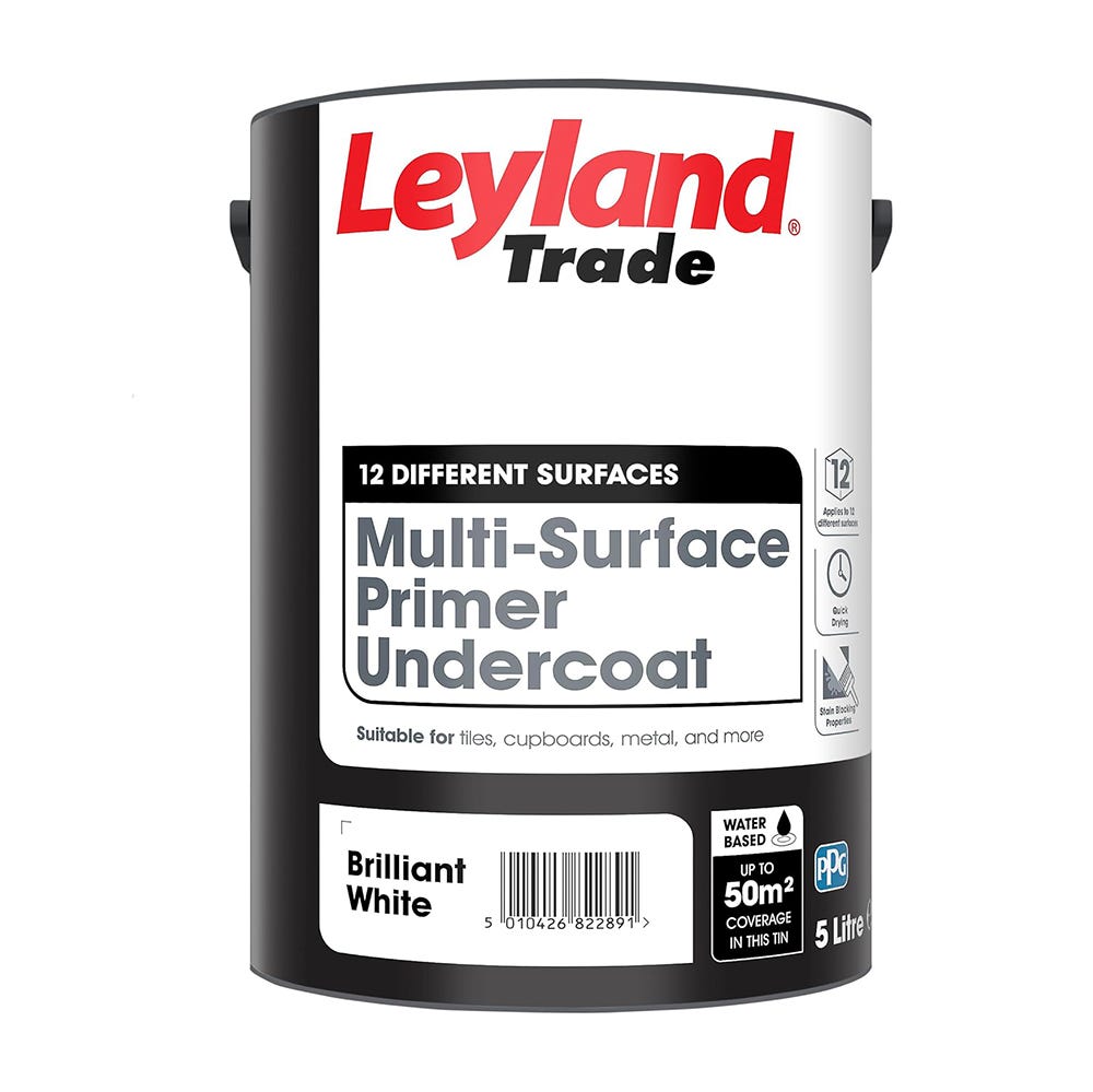 Leyland Trade Multi-Surface Primer Undercoat Brilliant White