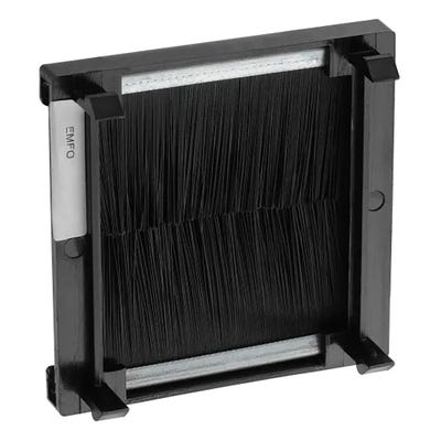 BG Euro Module Brush Flex Outlet Black EMFO