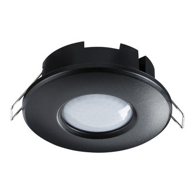 Knightsbridge IP20 360° Surface or Recess Mounted PIR Sensor Black