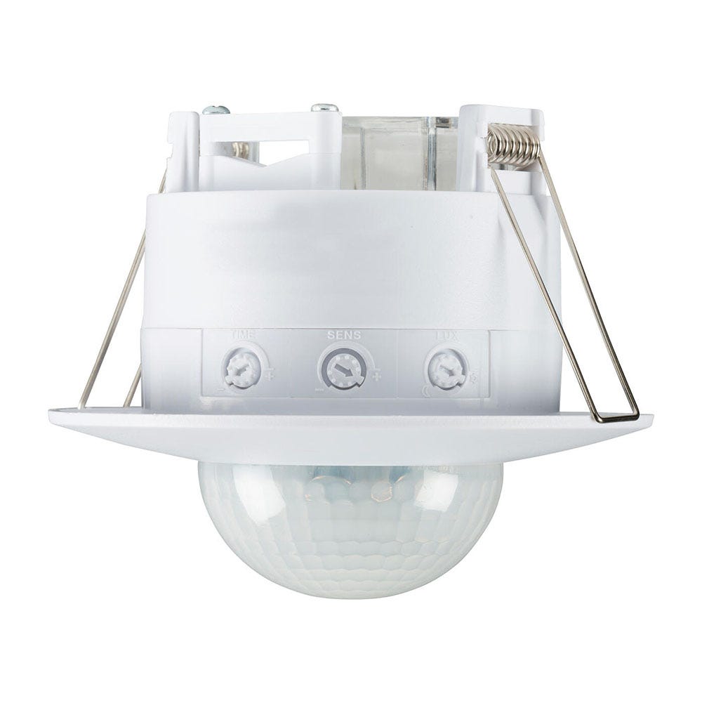 Knightsbridge IP20 360° Wide Range Recess Mounted PIR Sensor White
