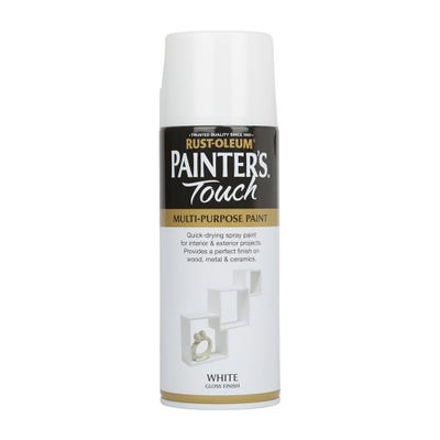 Rust-Oleum Painter's Touch Spray Paint Gloss White 400ml