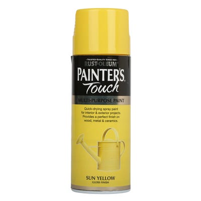 Rust-Oleum Painter's Touch Spray Paint Gloss Sun Yellow 400ml