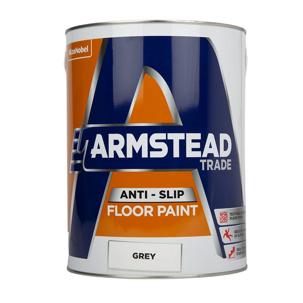 Armstead Trade Anti-Slip Floor Paint Grey 5L