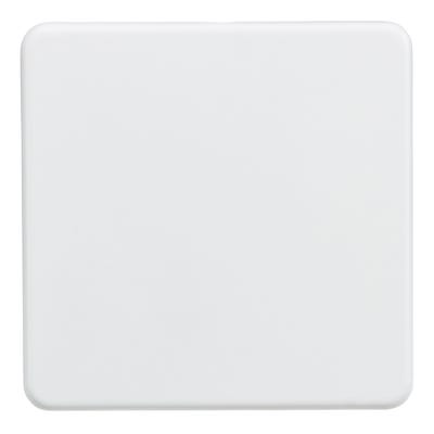 Knightsbridge Screwless 1 Gang Blanking Plate Matt White SF8350MW
