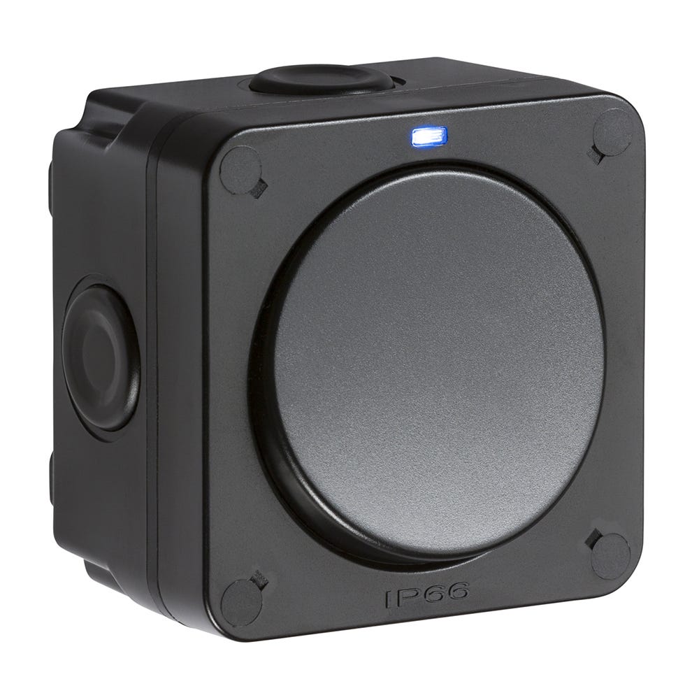 Knightsbridge 20AX 1 Gang 2 Way IP66 External Switch with Neon OP2