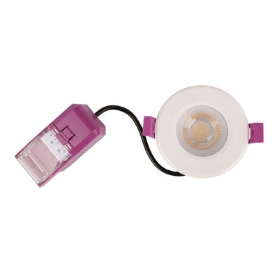 ROBUS Triumph Express 4/6W CCT Fire Rated Downlight White RTEX-01