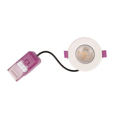 ROBUS Ultimum Express Anti-Glare 5/7W CCT Fire Rated Downlight White RULA04-01
