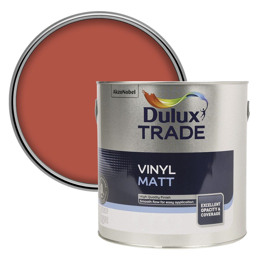 Dulux Vinyl Matt Colour Futures Emulsion Paint Mahogany Red 2.5L