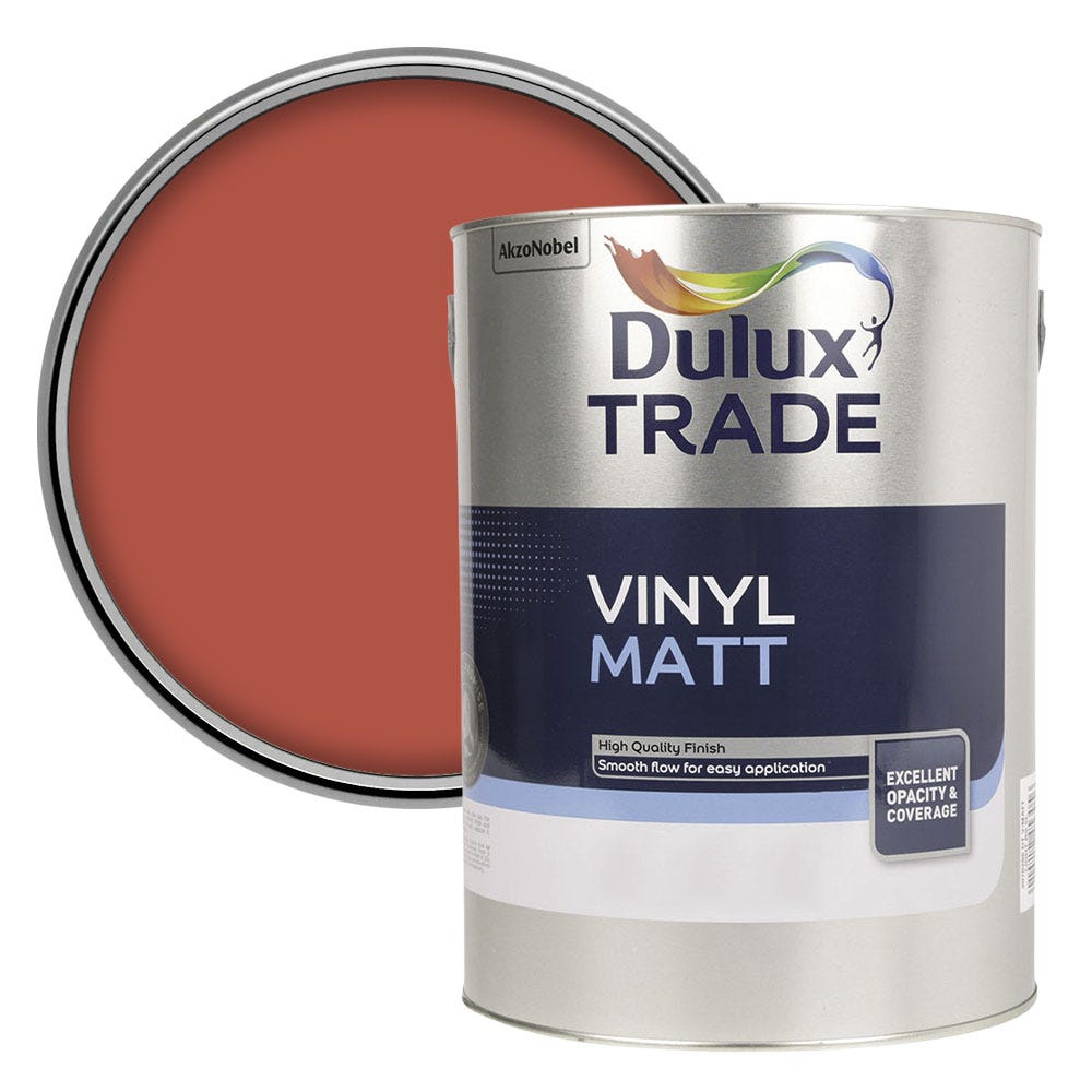 Dulux Vinyl Matt Colour Futures Emulsion Paint Mahogany Red 5L