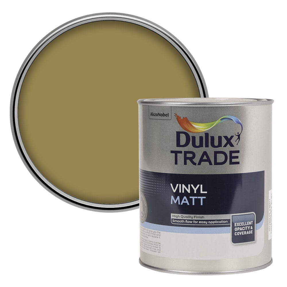 Dulux Vinyl Matt Colour Futures Emulsion Paint Vivid Khaki 1L