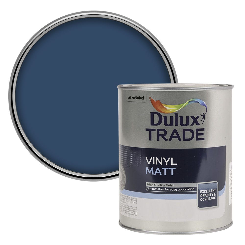 Dulux Vinyl Matt Colour Futures Emulsion Paint Sapphire Salute 1L