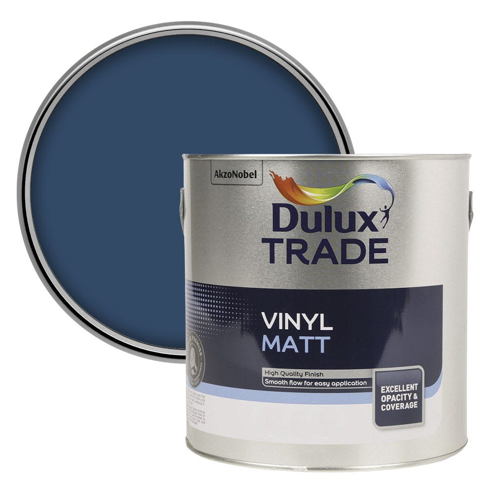 Dulux Vinyl Matt Colour Futures Emulsion Paint Sapphire Salute 2.5L