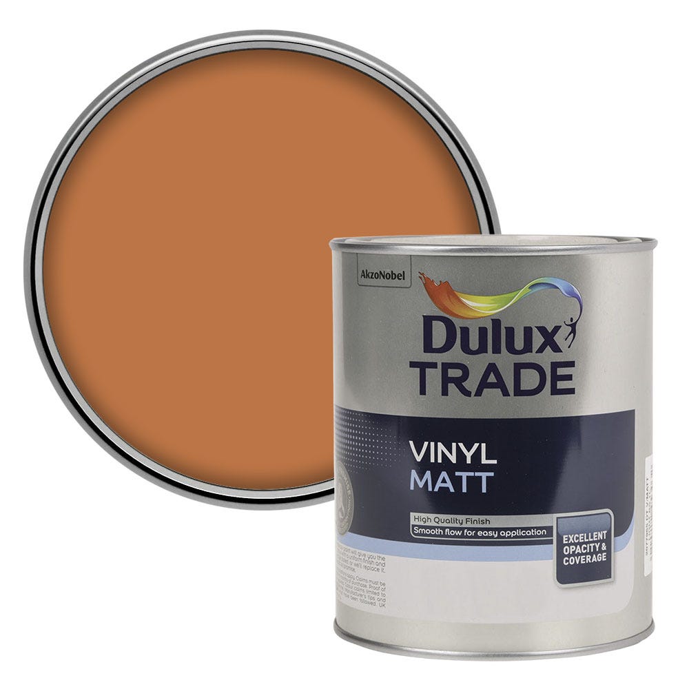 Dulux Vinyl Matt Colour Futures Emulsion Paint Spiced Terracotta 1L