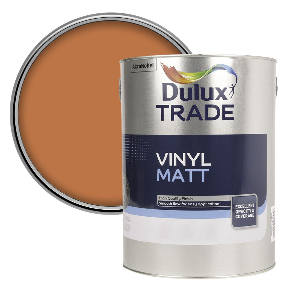 Dulux Vinyl Matt Colour Futures Emulsion Paint Spiced Terracotta 5L