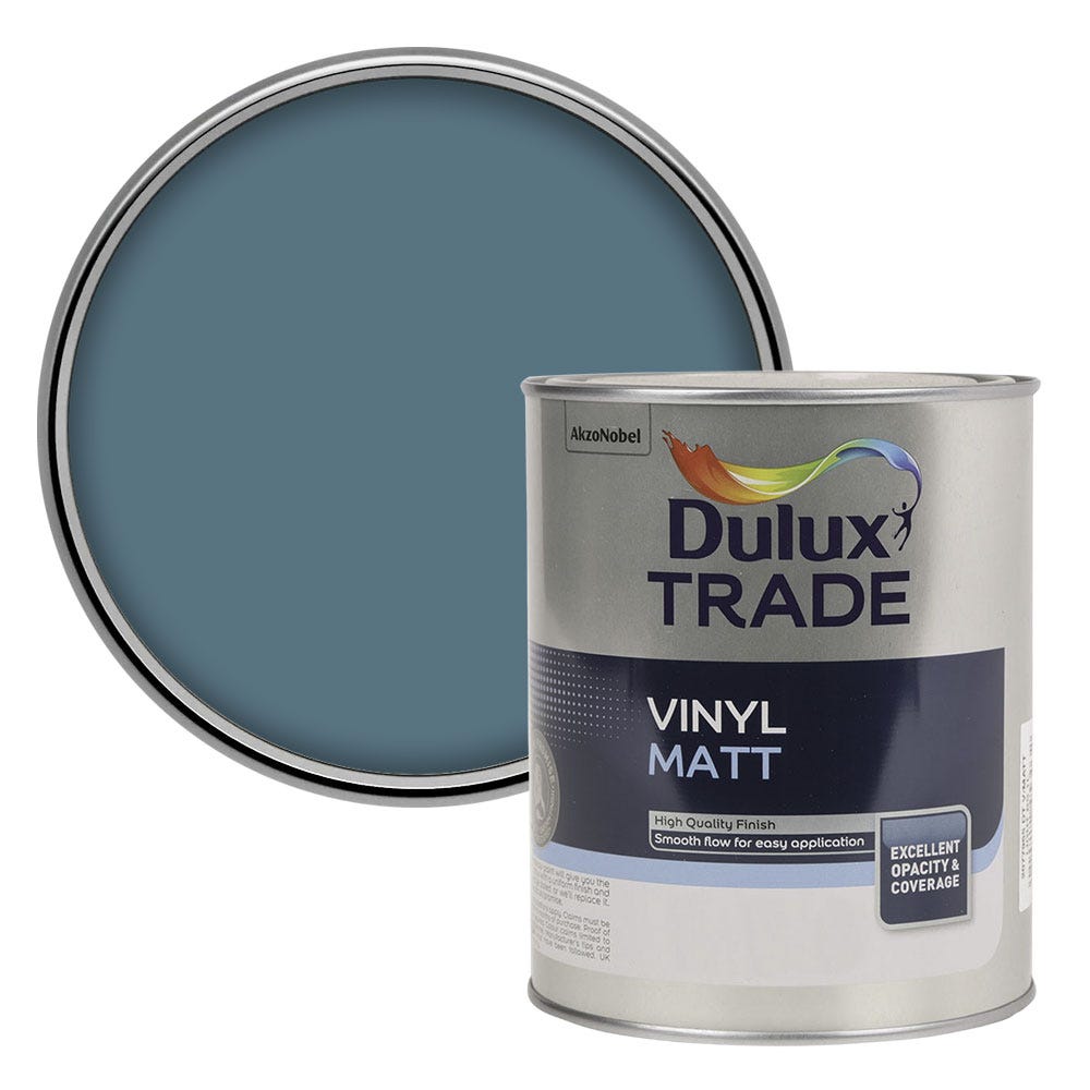 Dulux Vinyl Matt Colour Futures Emulsion Paint Moody Cobalt