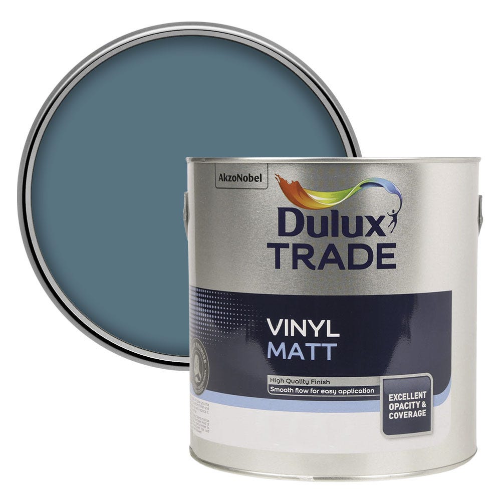 Dulux Vinyl Matt Colour Futures Emulsion Paint Moody Cobalt 2.5L