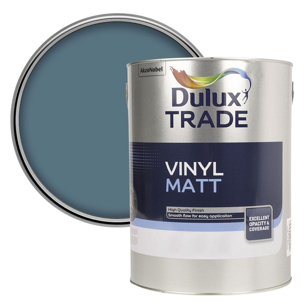 Dulux Vinyl Matt Colour Futures Emulsion Paint Moody Cobalt 5L
