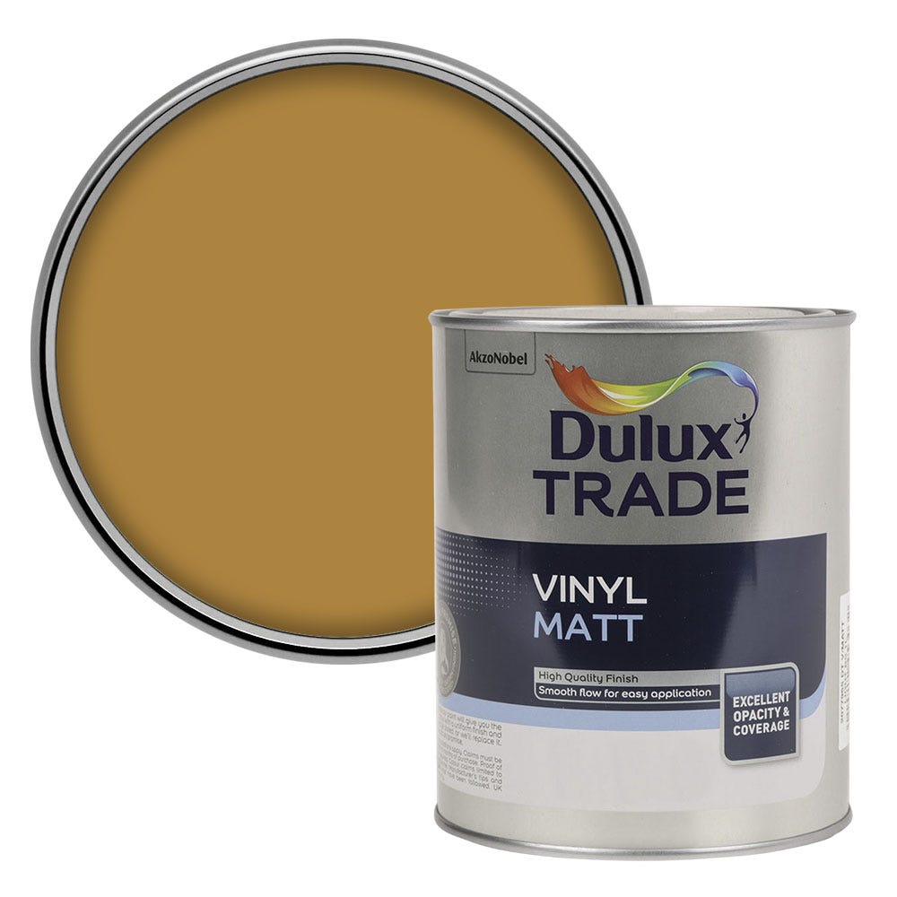 Dulux Vinyl Matt Colour Futures Emulsion Paint Tuscan Gold