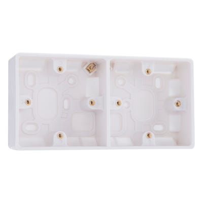 BG Dual 1 Gang 37mm Surface Pattress Box 896-01