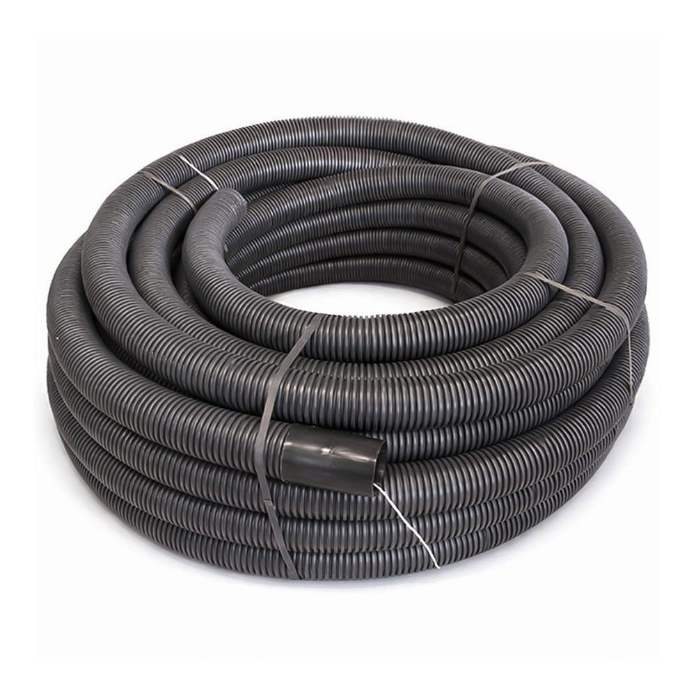 Cable Ducting Twin Wall Black 50mm 50m Roll