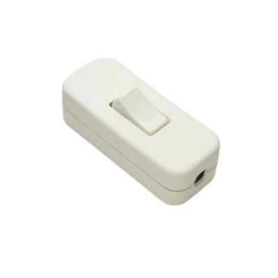 Jeani 2A Single Pole Inline Switch White 701W