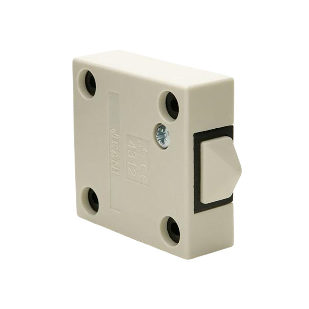 Jeani 2A Surface Push to Break Door Switch White 143W