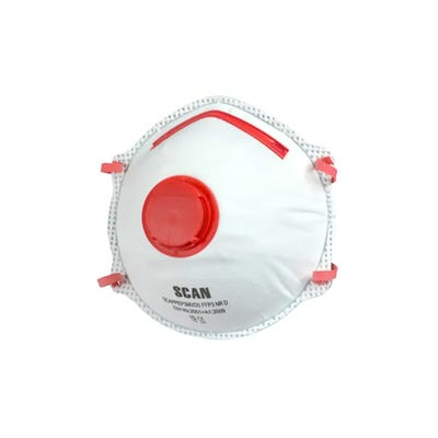 Scan Moulded Valved Dust Mask FFP3 Pack of 10