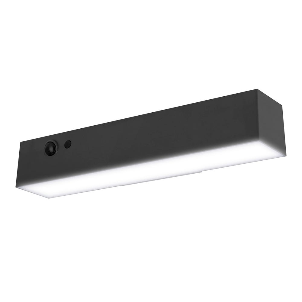 Luceco Era 7W IP54 Solar PIR Brick Light Slate Grey LEXSBR100B30-01