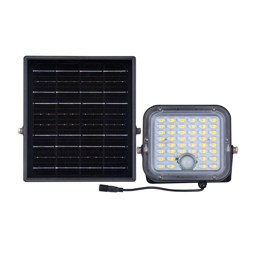 Luceco Mensa IP65 Colour Switchable Solar PIR Floodlight 10W LEXSFD10BCC-01