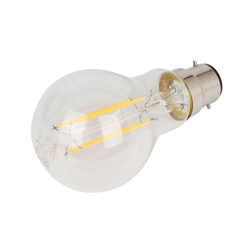 Bell Lighting 5.7W LED Filament Lamp GLS Warm White Dimmable BC