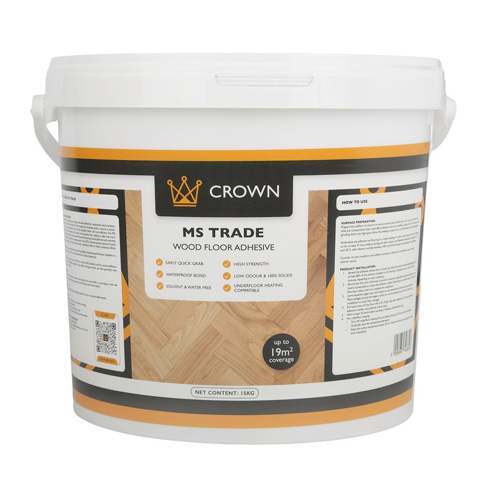 Crown MS Trade Wood Floor Adhesive 15kg