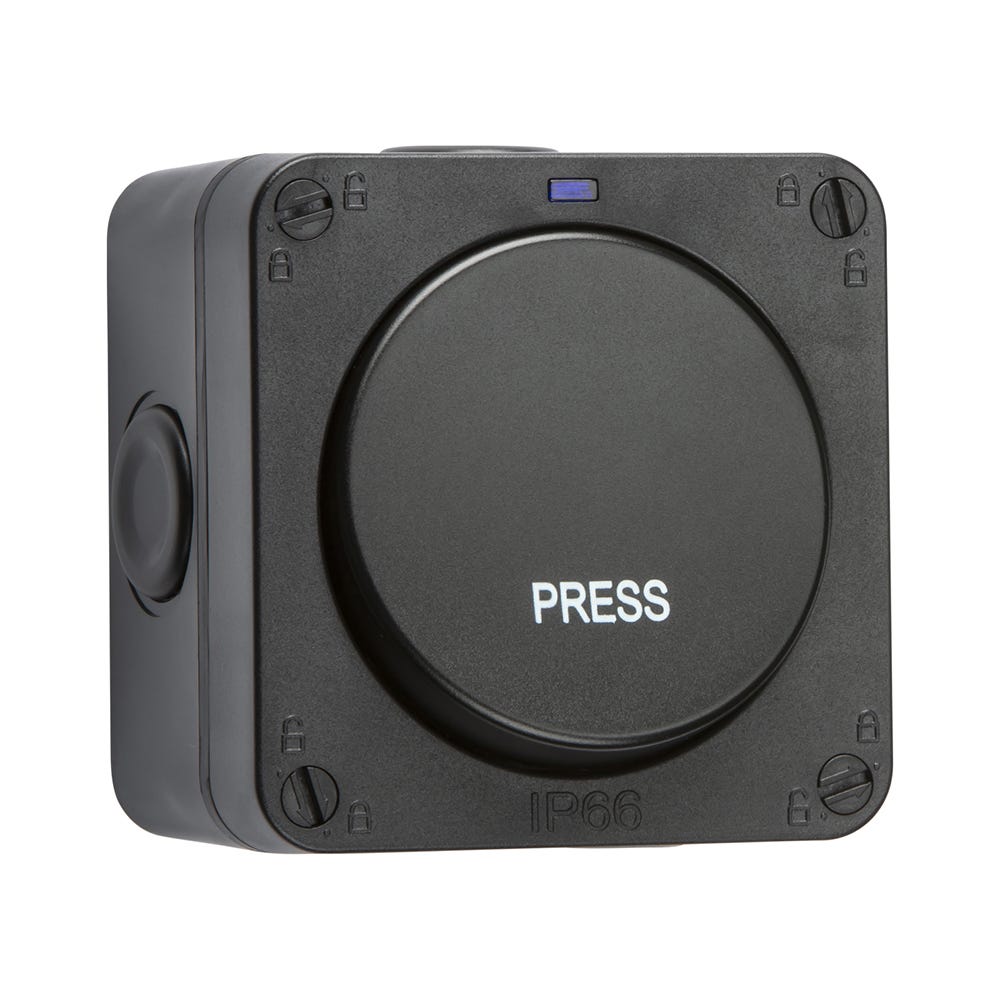 Knightsbridge 20AX 1 Gang 1 Way IP66 Retractive Switch OP21