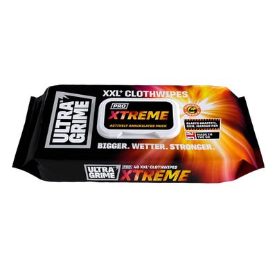 UltraGrime Pro Xtreme XXL+ Cleaning Wipes Pack of 40