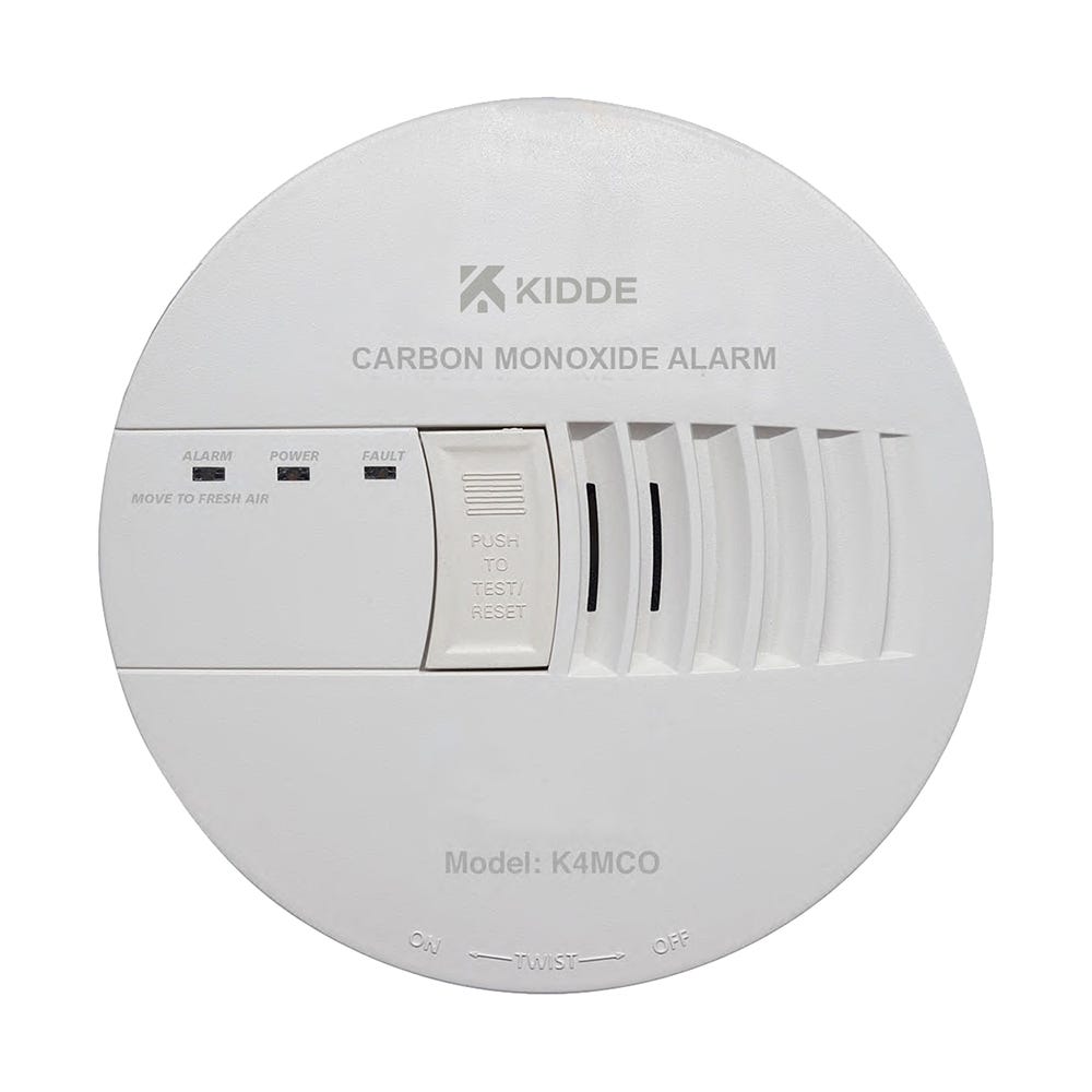 Kidde Mains Carbon Monoxide Alarm with Rechargeable Battery K4MCO