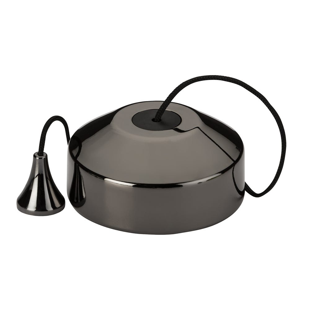 Knightsbridge 10AX 2 Way Pull Cord Switch Black Nickel 8300BN