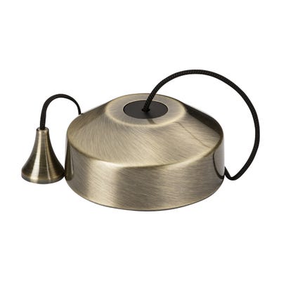 Knightsbridge 10AX 2 Way Pull Cord Switch Antique Brass 8300AB