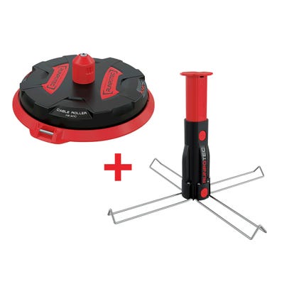 Runpotec X Board Cable Roller & Mandrel Set - 300kg Capacity